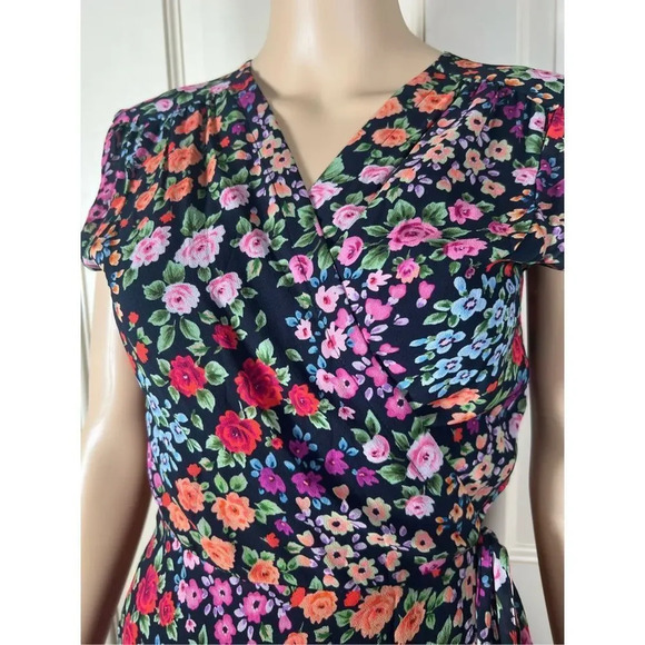 Yumi Kim Lexey Wrap Mini Dress in Kingston Garden Floral - Size Small - Picture 4 of 5